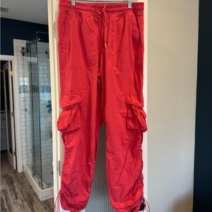 Lululemon Bright Coral Dance Studio Cargo Pants